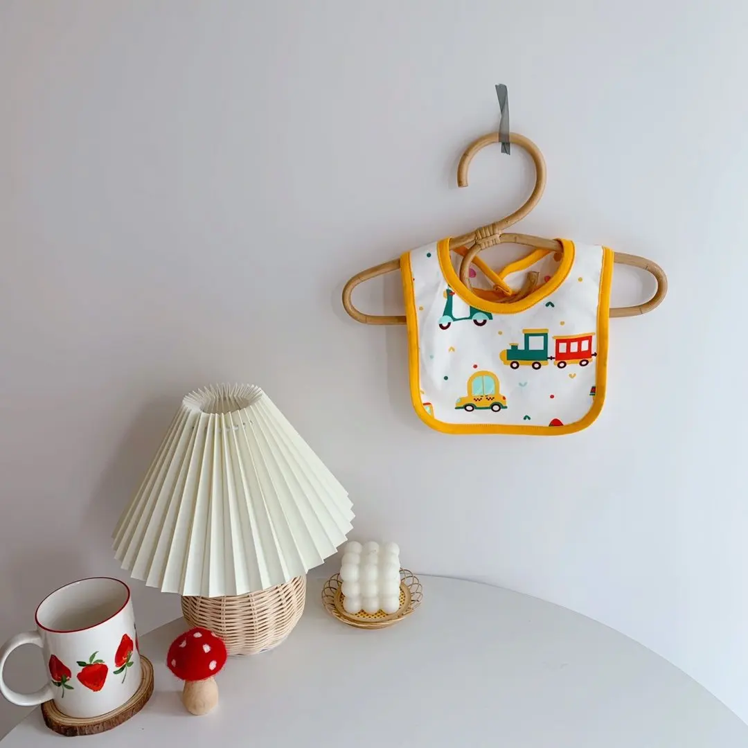 hot sale Baby Bib White Printable Part colored Edged Personalized Custom Baby Bibs