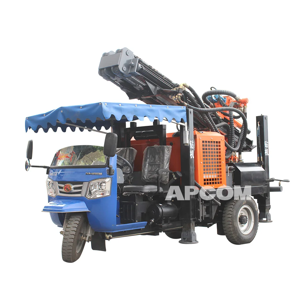 APCOM small borehole drilling rig truck mounted automatic pneumatic drilling rig price trade for sale in china
