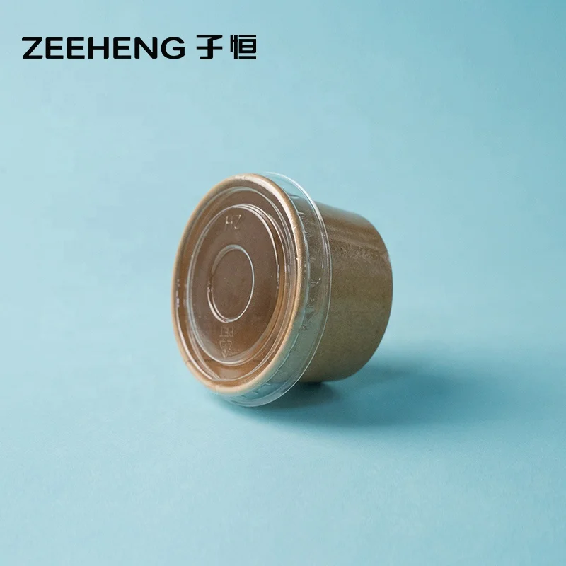 Wholesale Disposable 1.5oz 2oz 3oz 4oz Ice Cream Packaging Custom Paper Sauce Cup with Lid