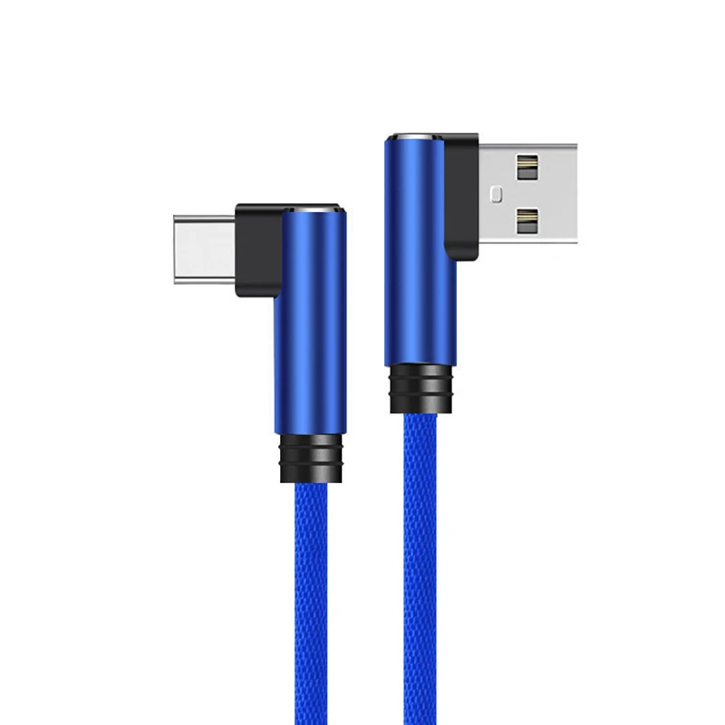 Заводские синие Кабели USB быстрая зарядка Данные 1 м кабель для мобильного телефона Высокий