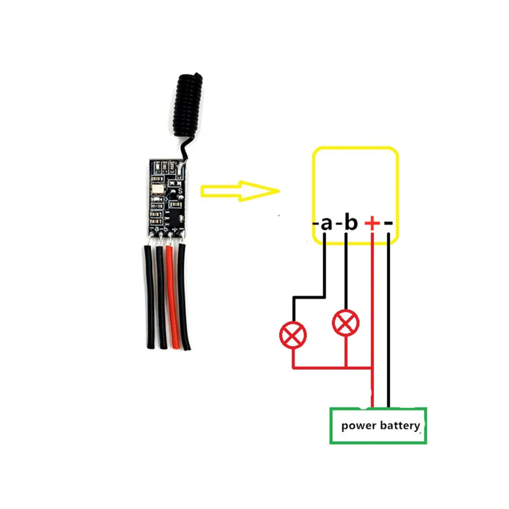 Taidacent 3 7 V 5V 12V мини-выключатель дистанционного управления 2 CH беспроводной выключатель двухканальный мотор RF