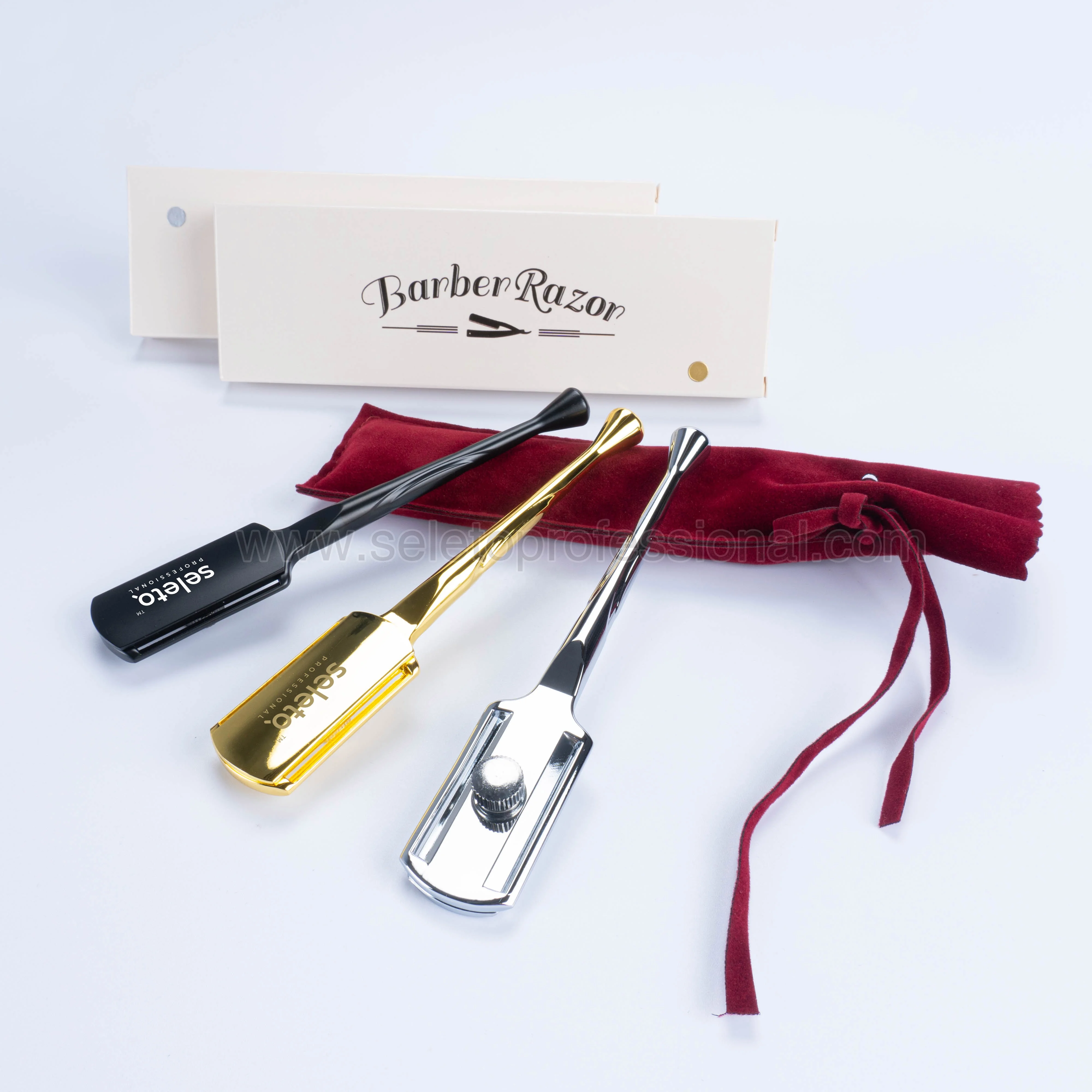 Shavette Straight Edge Leaf Razor  Anti Slip Hair Removal Razor Shaving Shavette Knife Beard Face Underarm Body Eyebrow