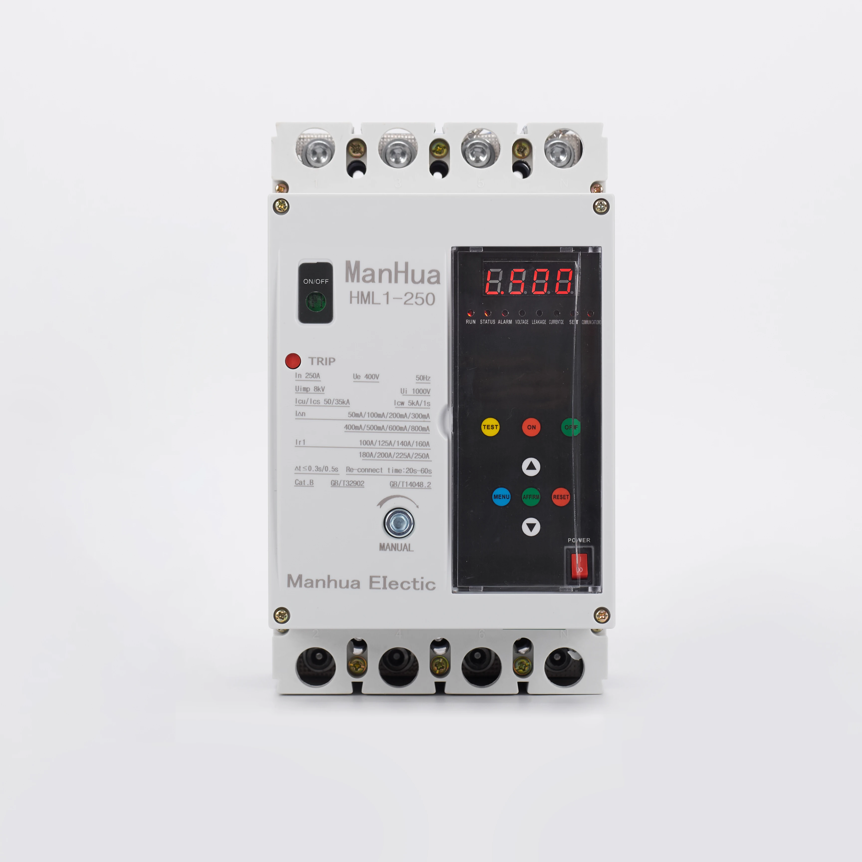 Smart Remote Control 250A Electronic MCCB Remote Control Circuit Breaker Smart MCCB With RS485 Control