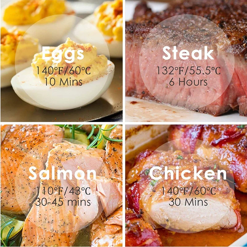 Kitchen Cooker 1100W LCD Touch Sous Vide Cooker Accurate Cooking Machine Sturdy Immersion Circulator Vacuum Slow Cooker Heater