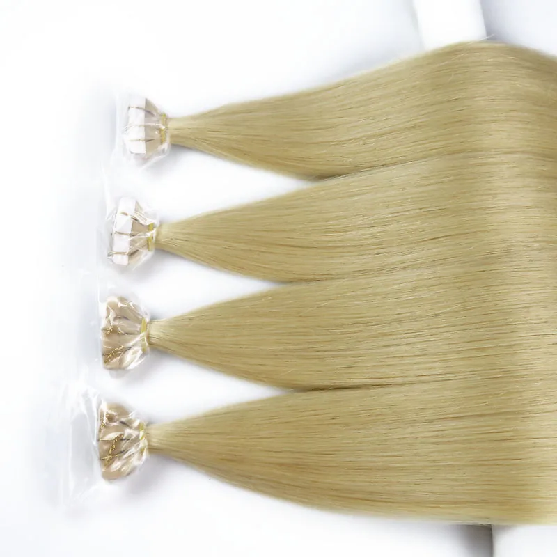 Double Drawn Tip Hair Pre-bonded Keratin Extensions Russian Remy 100% European Flat