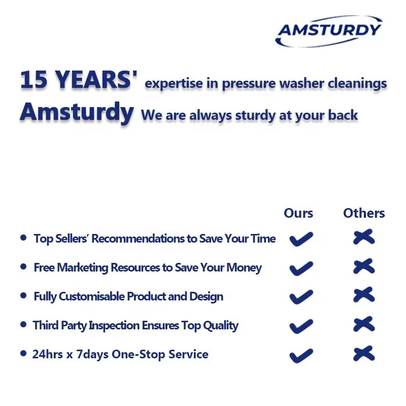 Amsturdy TW18 steel brass roof cleaner solid durable easy install aluminum comercial grade pressure washer magic telescopic wand