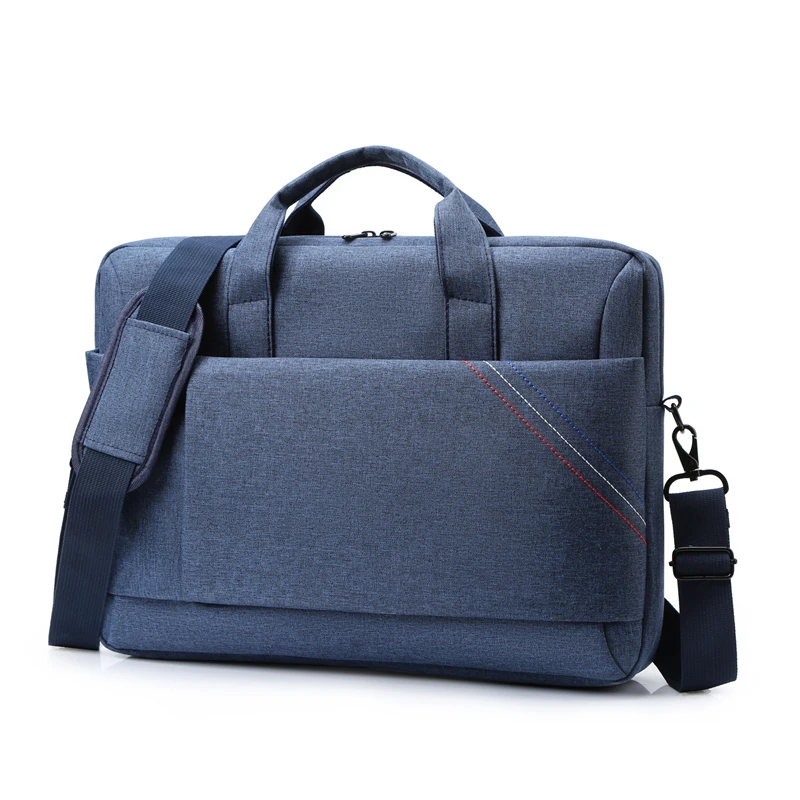 Amazon travel practical shoulder tote notebook pack polyester business 15 inches classic mens laptop bag with trolley strap