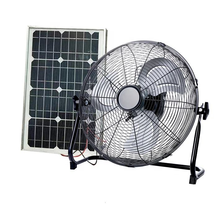 Home appliance 14inch home use mobile easy control  big wind lithium battery  rechargeable solar powered ventilation fan