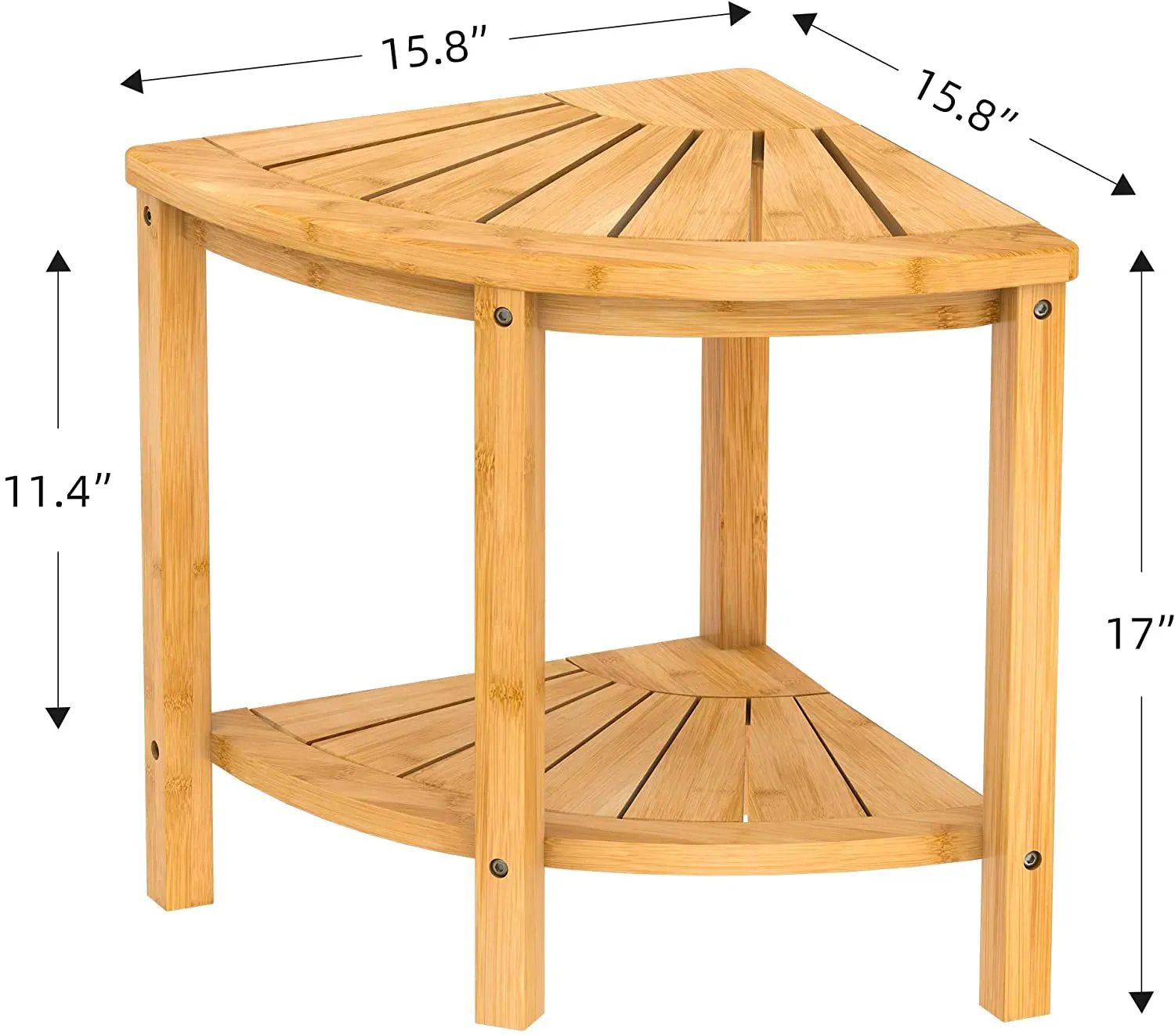 Amazon из тикового дерева стул для душа мытья ног 2-х уровневые водонепроницаемый деревянный угловой душевой скамья с полка для хранения контейнеров