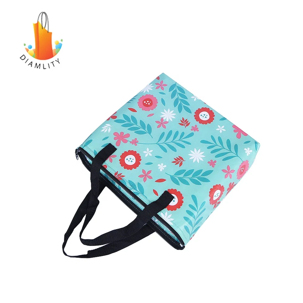 custom logo oxford foldable kids school cartoon ice cooler lunch bags for school kids cartoon