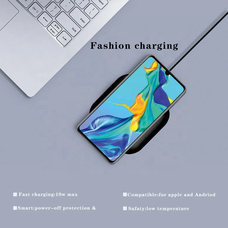  Беспроводное зарядное устройство для iPhone 11 Xs Max X XR 8 Plus 30 Вт быстрая зарядка Samsung Note 9