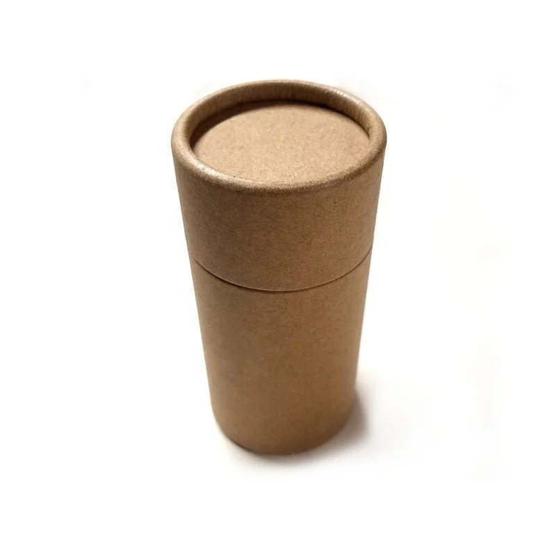 50 PCS/LOT Eco Friendly 40 ML Cardboard Deodorant Container Kraft 100% Biodegradable Paper Cardboard Cosmetic Push Up Tube