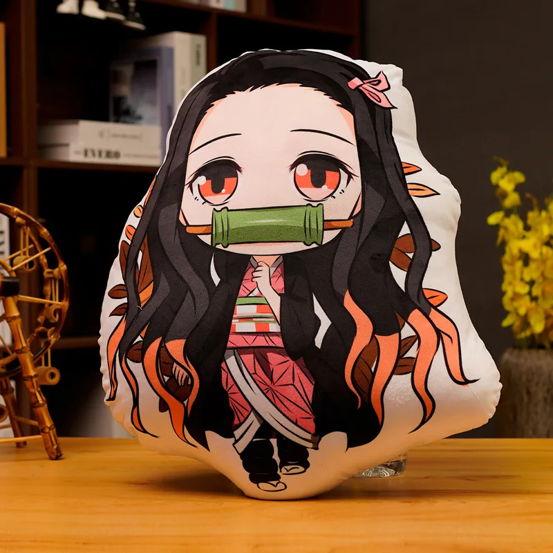 Custom Design Anime Surrounding Demon Slayer Soft Pillow Cartoon Character Fans Gift Cute Hugging Stuffed Animals Doll Plush Toy
