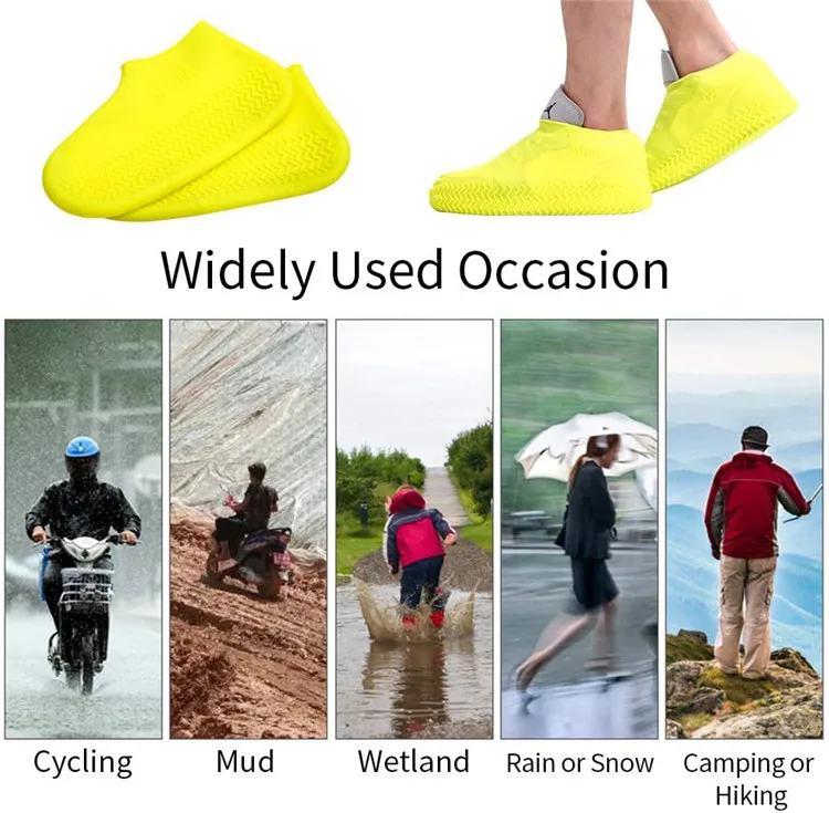 Factory Wholesale Custom Silicone Waterproof Shoe Cover Outdoor Rainproof Hiking Skid-proof Shoe Covers