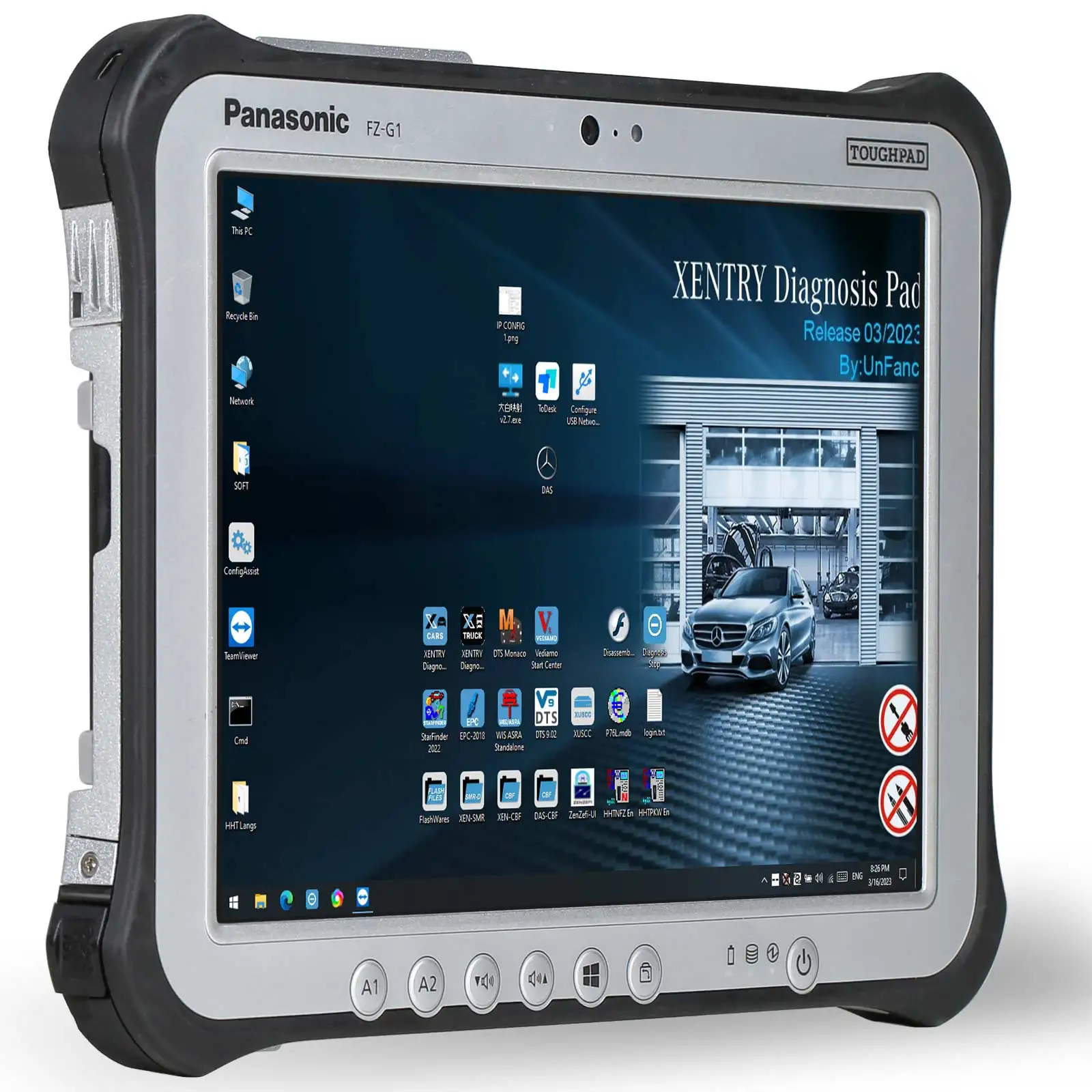 For Panasonic FZ-G1 I5 8G Tablet 256G SSD with V2023.09 MB Star C4 C5 for Xentry Software Installed Ready to Use