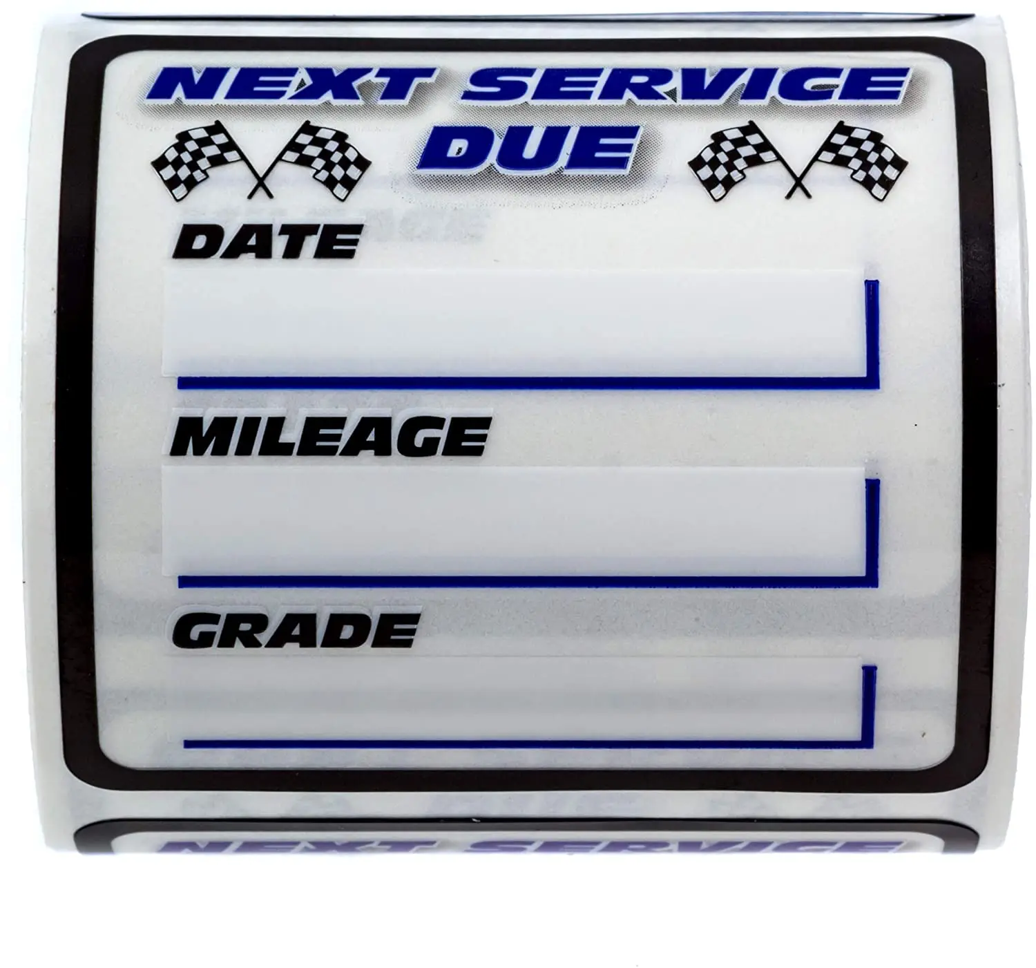 Самоклеящаяся этикетка, печать, смена масла/наклейка с напоминанием об обслуживании, 5,08 см * 5,08 см/клетчатый флаг, напоминание о смене масла, ПВХ наклейка