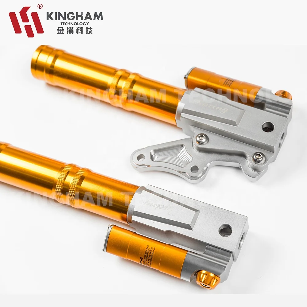Алюминиевые передние регулируемые вилки KINGHAM CNC для передних амортизаторов YAMAHA nmax fazzio mio HONDA vario