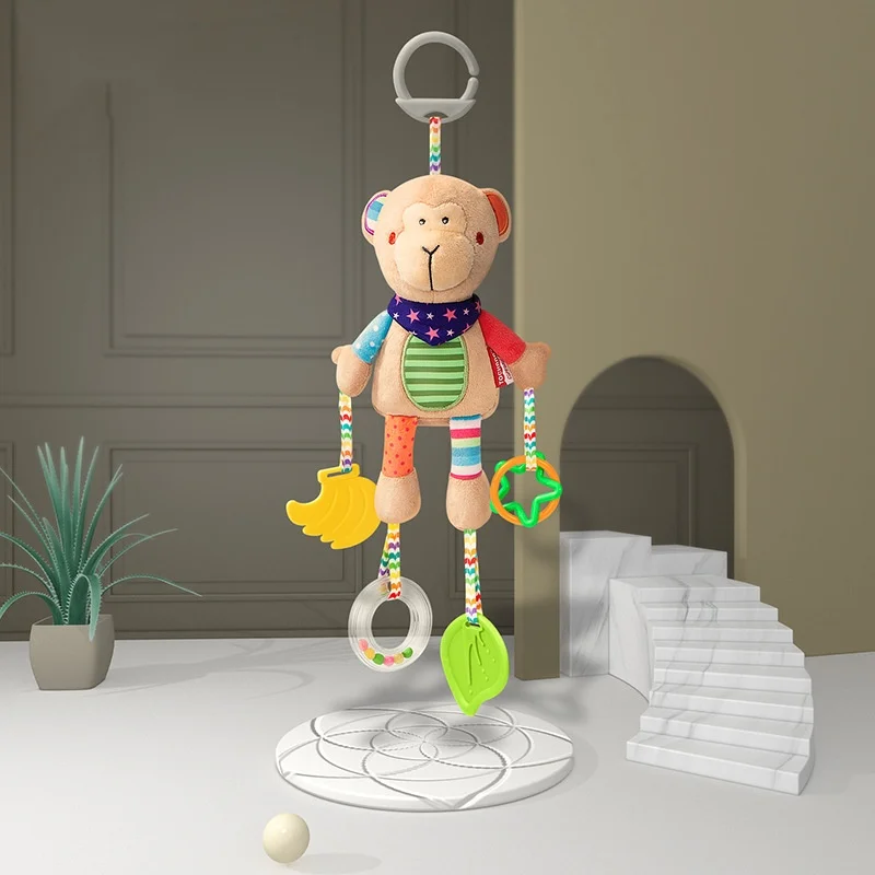 Best Price Teethers Sound Paper Crib Shaker Play Gym Plush Stuffed Animal Baby Rattle