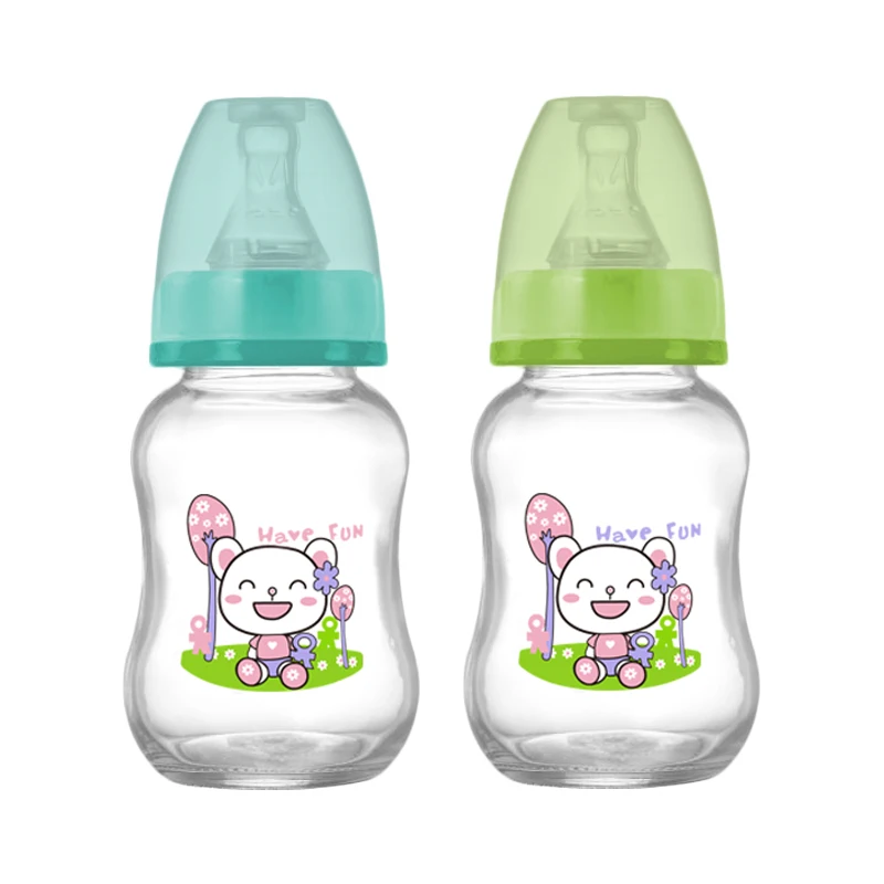 Custom pyrex glass baby feeding bottles cheap baby bottles