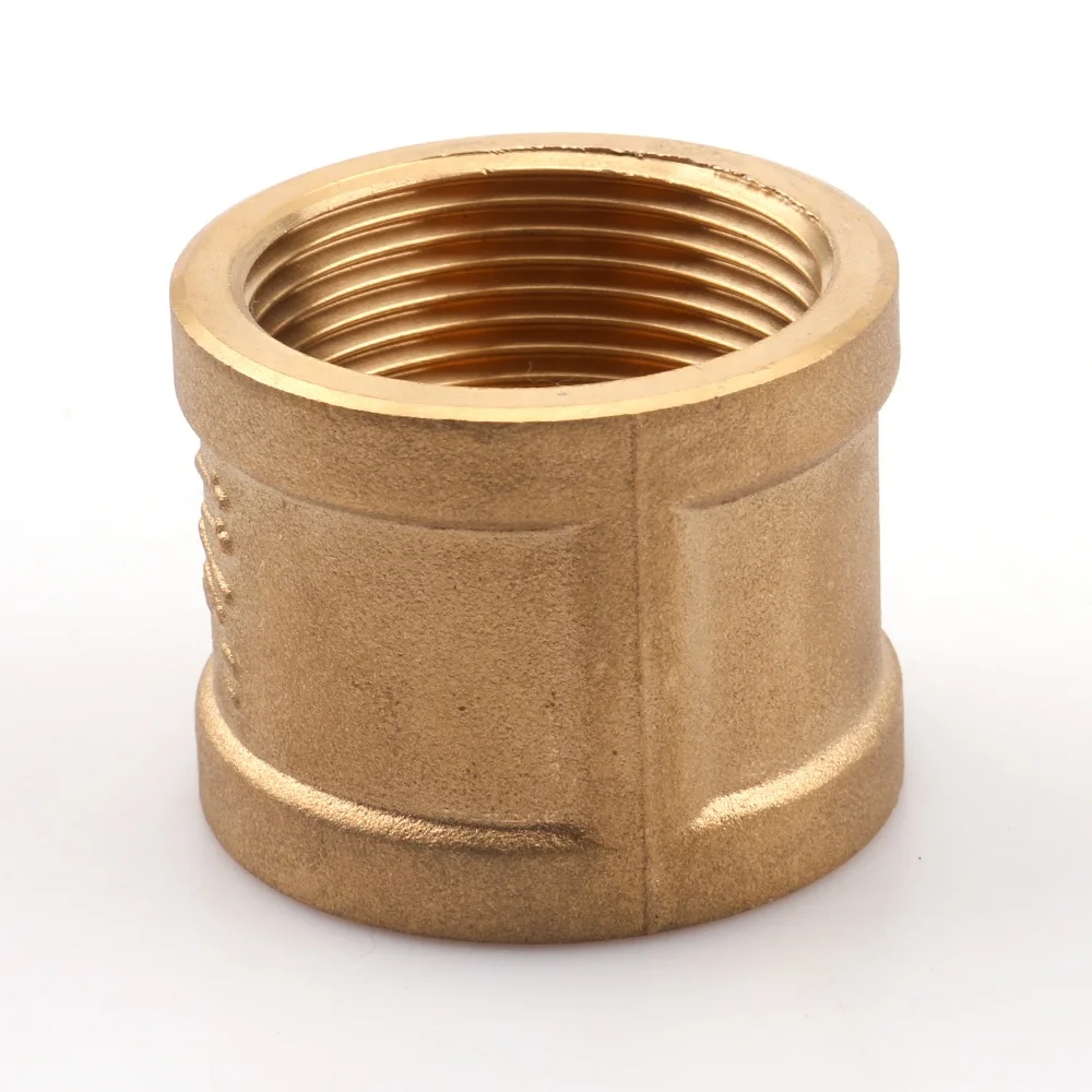 BSPT female brass union thread fittings round sleeve for water pump component