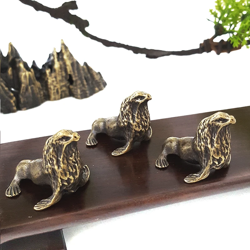 Wholesale 3D Desktop Ornament Vintage Metal Small Dolphin Home Decor Crafts Metal Gifts