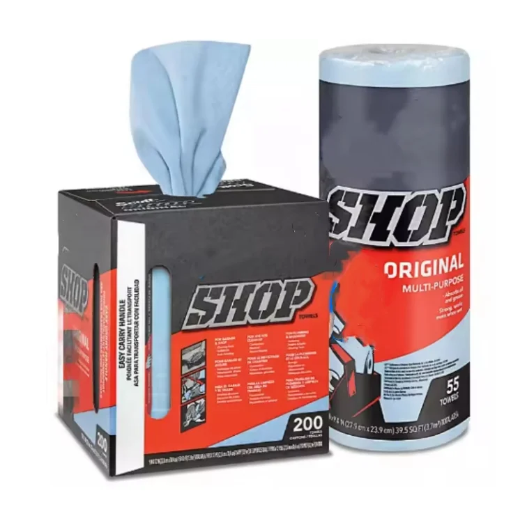 Factory wholesale heavy duty wipe oil absorb wipe PP cellulose cloth for car painting factory replace cotton rag