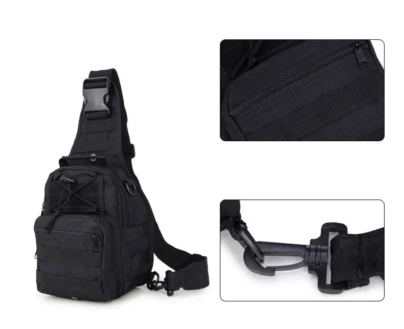 JSH Custom Waterproof Outdoor Chest Sling Bag Shoulder Tactical Crossbody Shoulder Bag Sling Bag For Men/Women