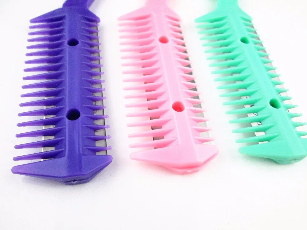 Salon 2 in 1 hair cut cutting fake hair decorate styling style comb knife care accessories edge brush hairbrush beard shaping