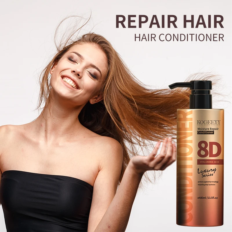 KOGEEYY Professional Brazilian Keratin Hair Treatment Shampoo And Conditioner Set OEM Sulfate Free Repair Hair Oil Salon Shampoo