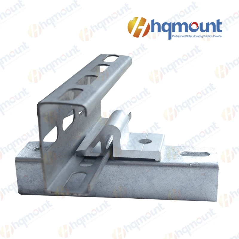 Крепление HQ по заводской цене C-образный стальной Монтажный кронштейн для солнечной панели наземная сталь монтажная опора фотогальваническая конструкция