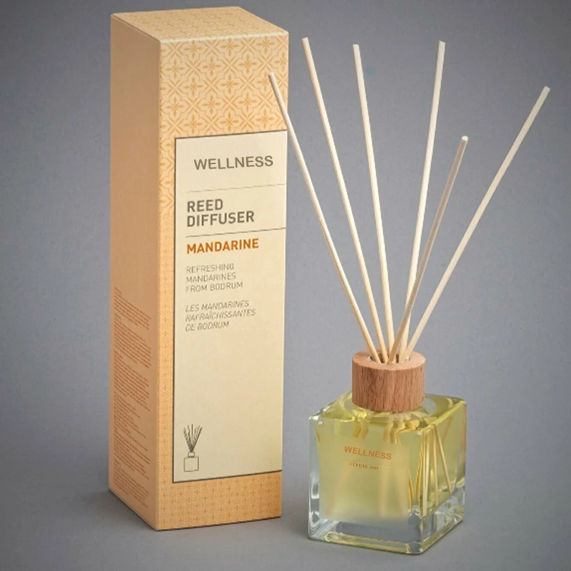 Luxury Aromatherapy Reed Diffuser Natural Essential Oil Decorative Glass Bottle with Rattan Stick for Home Car Gift Set Included