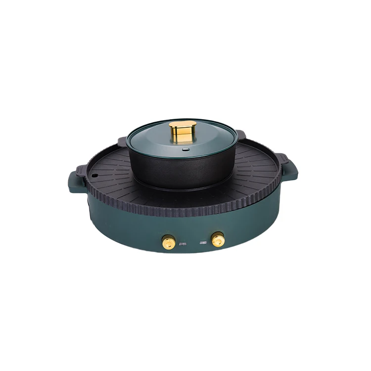 Promotion Gift Home Use BBQ Griller 2 In 1 Hotpot Grill