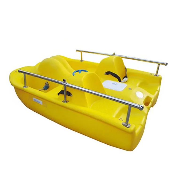 Water Amusement Park Equipment Standard Pedal Boat Fiberglass Swan Pedal Boat for 4 Person