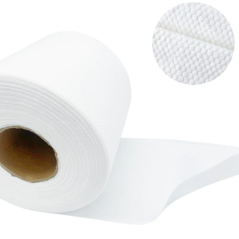 wholesale customized Viscose/Polyester spunlaced nonwoven material biodegradable fabric