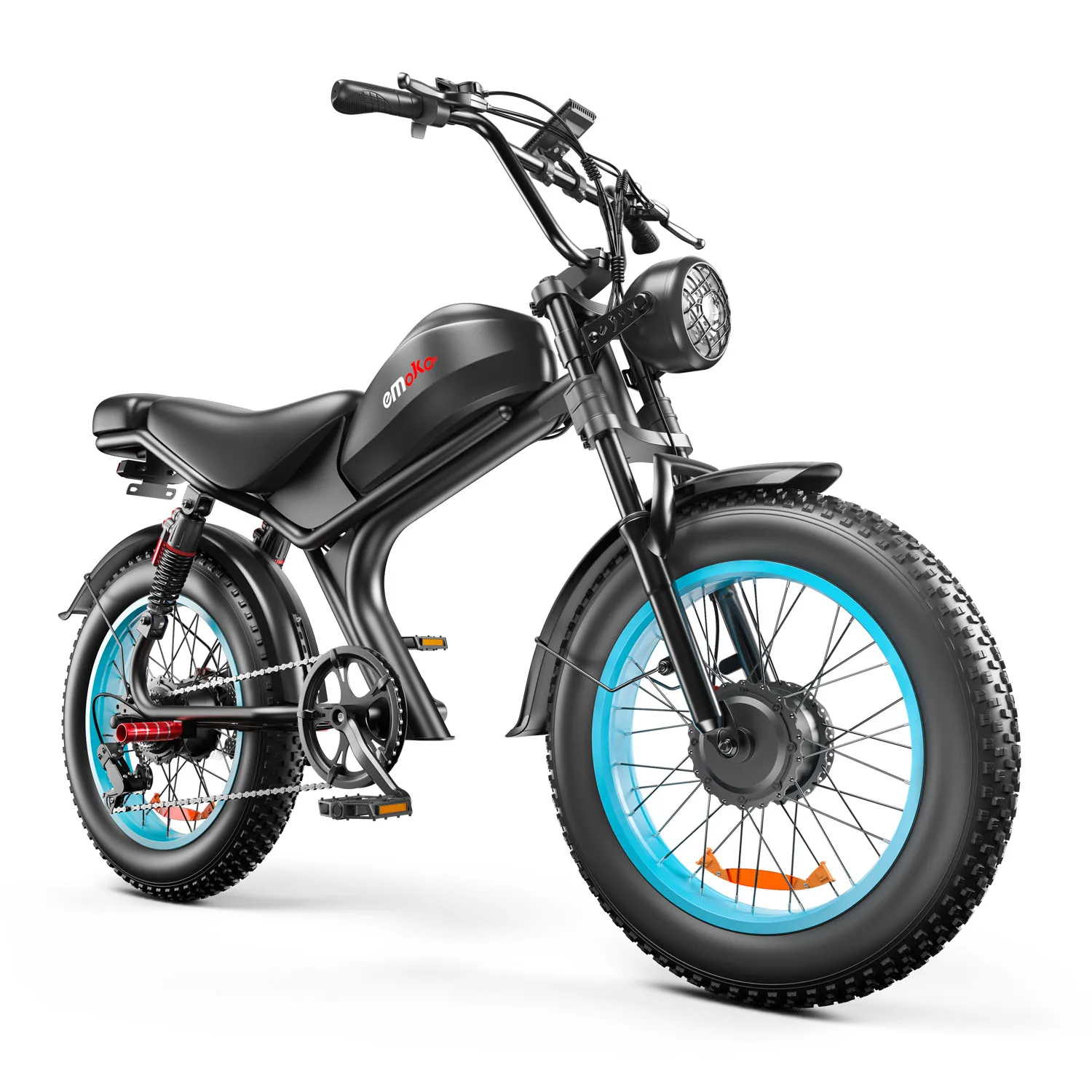 Wholesale Emoko C93 48V 1000w fatest fat tire ebike fat wheels dual suspension mountain adult electric bike for men