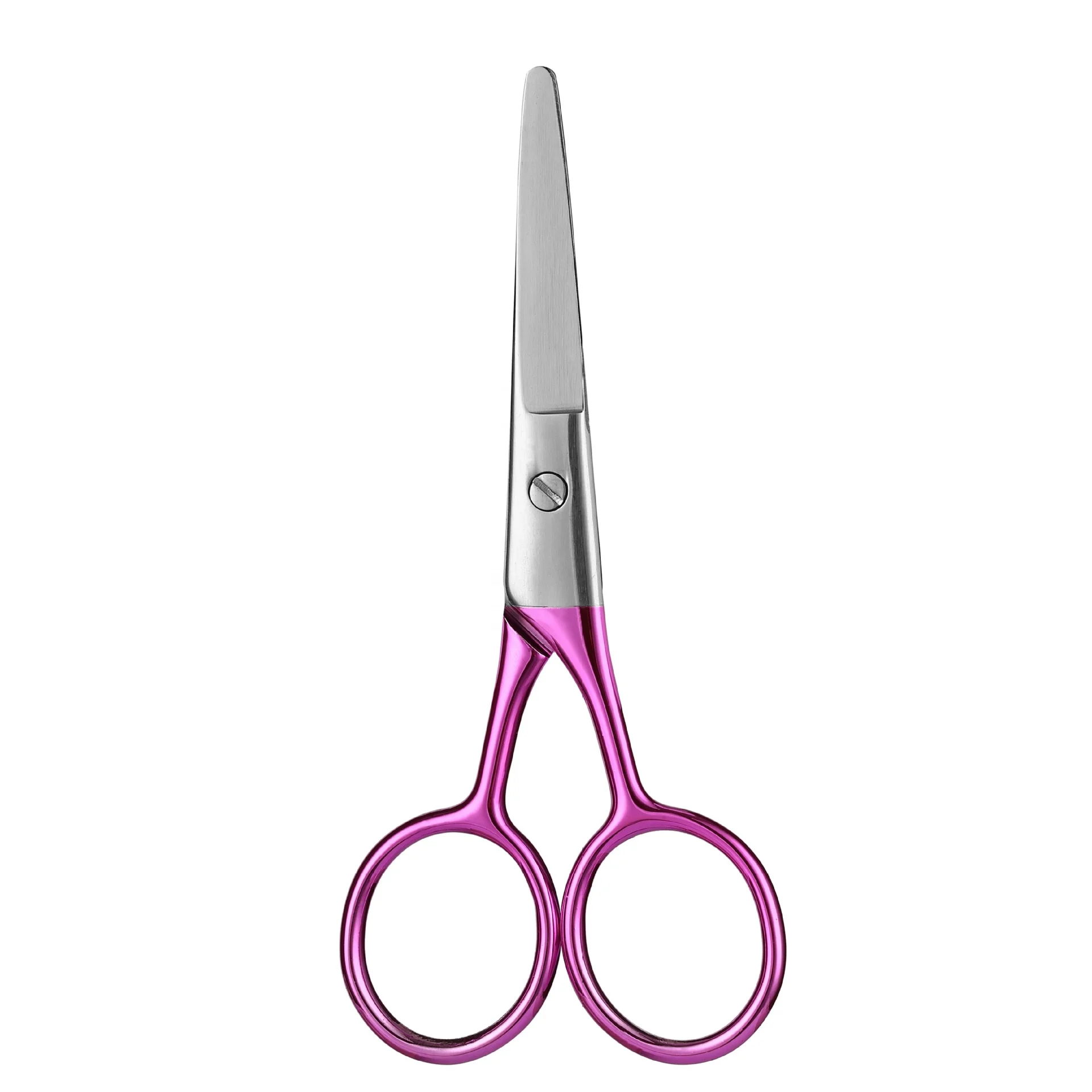 High quality Steel Professional Stainless Steel nose hair barber curve beard scissors