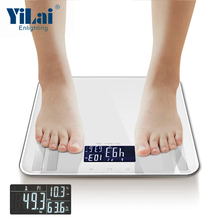180KG Wholesale Household 3 Color Back-light  Electronic fitness health analyzer body mass index (bmi) calculator scale