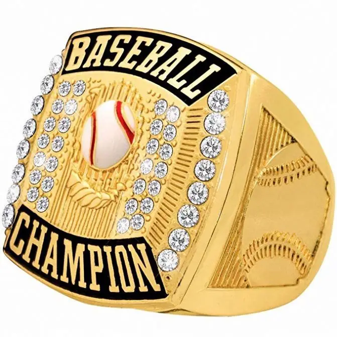 Crown Awards Baseball Champion Gold Deluxe Ring