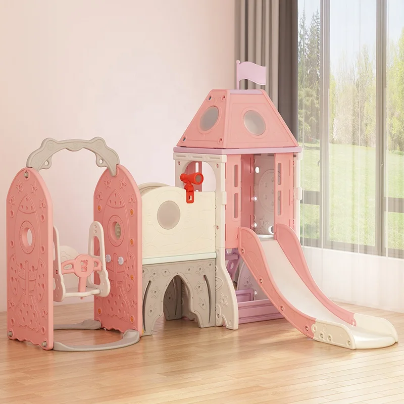Small kids garden indoor playhouses/colorful plastic playhouse /outdoor children slide toys playground