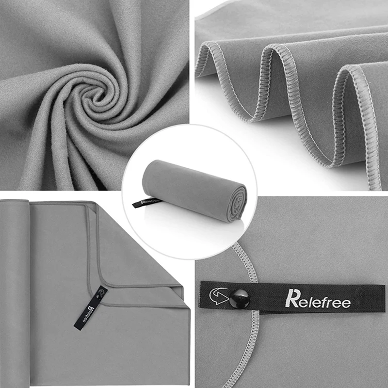 High quality Microfiber beach towel with mesh bag made in China