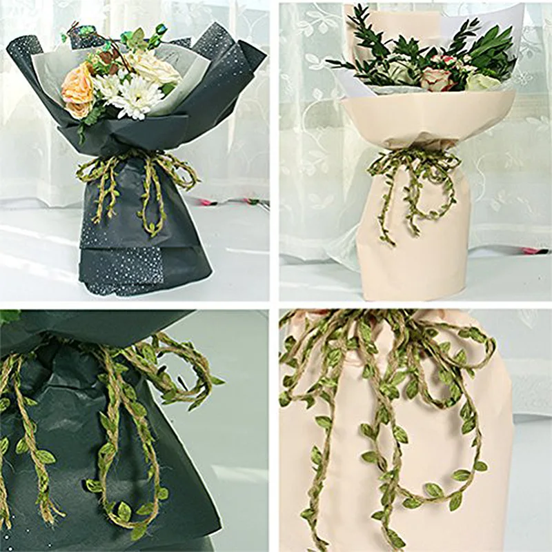 High Quality DIY Lovely Home Decoration Leaf Waxed Line Decorative Rope Hemp Rope