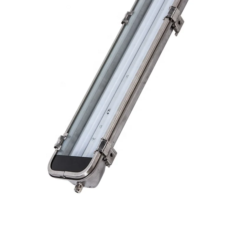 Stain Steel T8/T5 Led Light Waterproof Fluorescent Tri-Proof Lighting Fixture