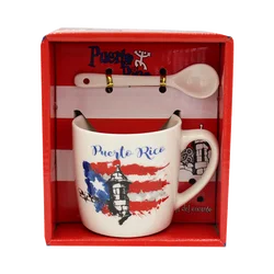 Unique Production Puerto Rico Colorful Mug Sublimation Souvenir Cup Ceramic Coffee Custom Mug