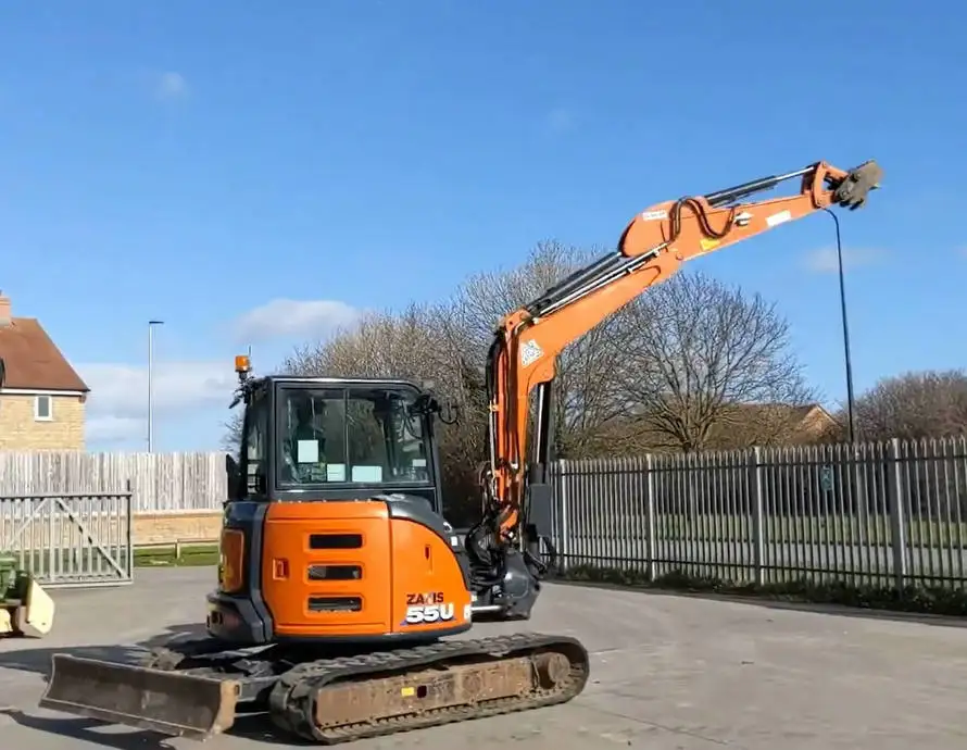 High Quality Used ZX55U-6 5ton Mini Excavator for Sale Competitive Price with 1 Year Warranty