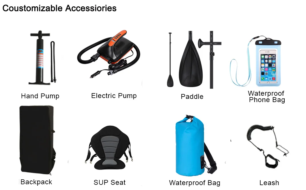 Wholesale Cheap Stand up Paddle Board Inflatable Surfboard Stand Inflatable Sup Board with six accessories GQ Borad