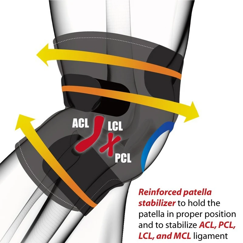 Fitness Sports Knee Compression Sleeve High Elastic bandage tape Adjustable Knee pads Protector Support PATELLA belt strap band