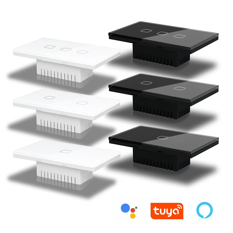 China Factory Socket Google Home Power Dimmer Tuya Wall Electrical Smart Sockets WiFi Touch Switch