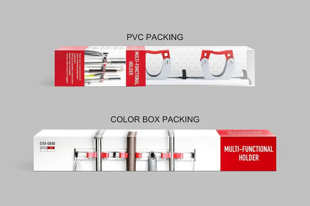 New Arrival Sustainable Behind Doors Tool Organizer Mop Holder Wall Mount