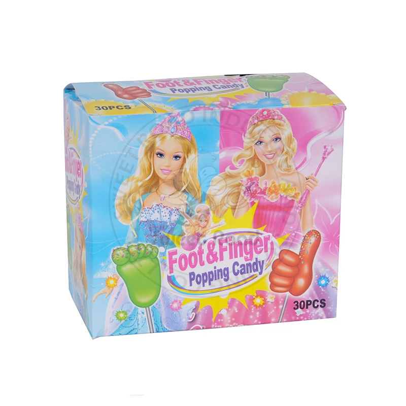 Конфеты тип продукта для ног и палец в форме леденца удовольствия лопать конфеты
