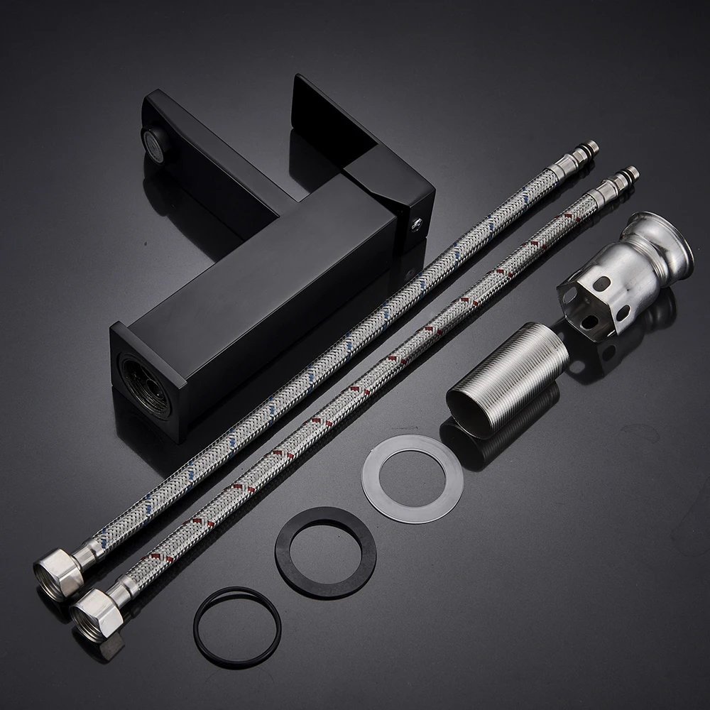 Basin Faucets Deck Mounted Bathroom Faucet Single handle Sink Mixer Hot And Cold Water Crane Tap Vanity Faucet Mixer